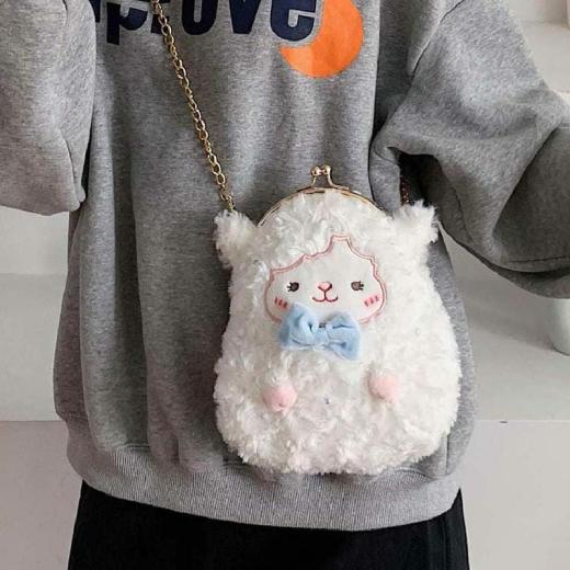 Coin Bags |   Jelly Bean Lamb Chain Bag Bags Coin Bags