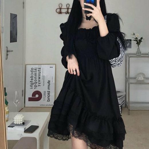 Goth Dresses | Womens  Black Lace Gothic Dress Goth Dresses Goth Dresses