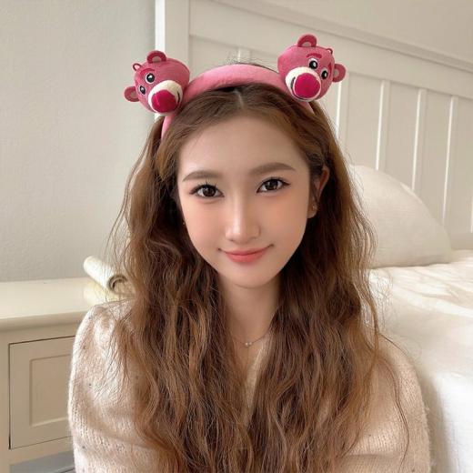 Hair Accessories |   Cute Cartoon Strawberry Bear Headband Accessories dragon fruit hair band