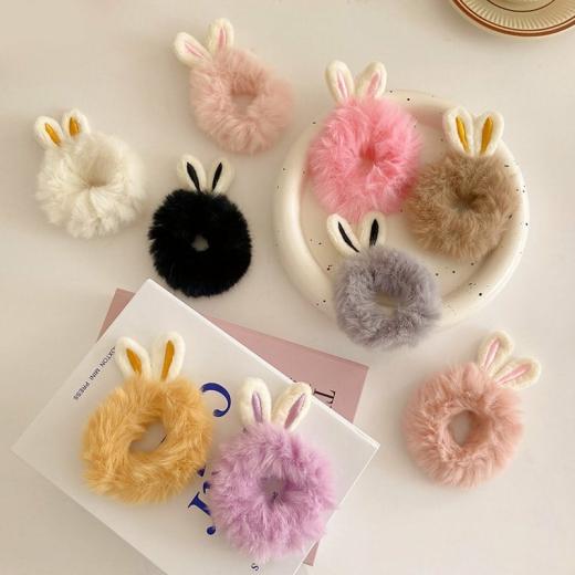 Hair Accessories |   Cute Ears Plush Hair Loop Accessories Auburn