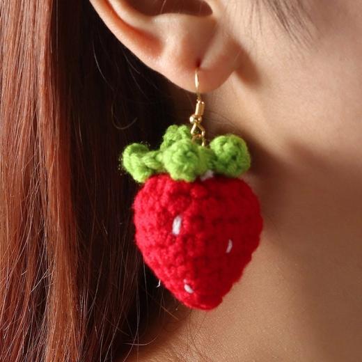 Hair Accessories |   Sweet Cute Strawberry Earrings Accessories Hair Accessories