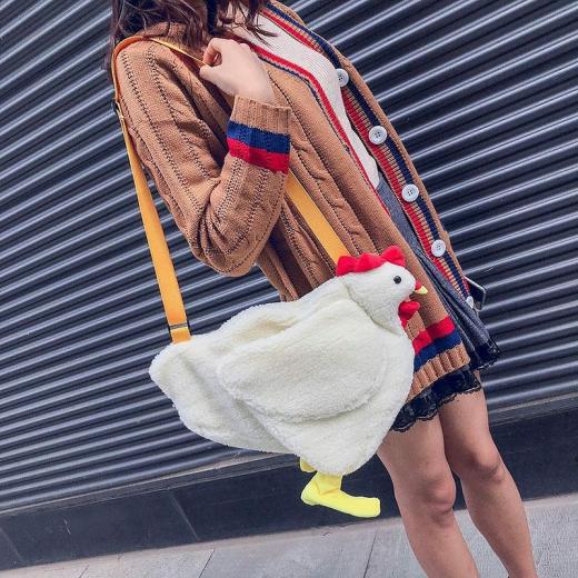 Handbags |   Kawaii Chicken Mini Shoulder Bag Bags A