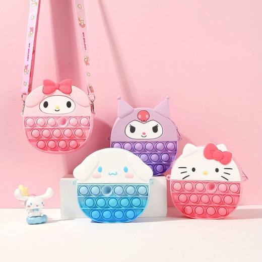 Handbags |   Kawaii Sanrio Decompression Peas Diagonal Bag Bags Cinnamoroll