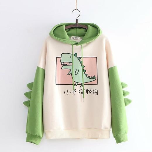 Hoodies | Womens  Cute Dinosaurs Hoodies Hoodies black