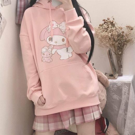 Hoodies | Womens  Kawaii My Melody Oversized Hoodie Hoodies 1