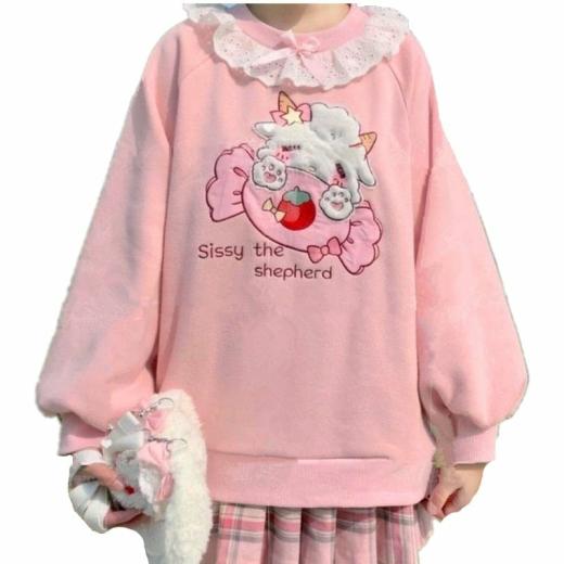 Hoodies | Womens  Sissy The Shepherd Kawaii Pullover Hoodies Hoodies