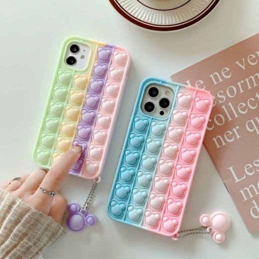 Iphone Cases |   3D Bear Push Bubble Iphone Case Accessories Iphone Cases