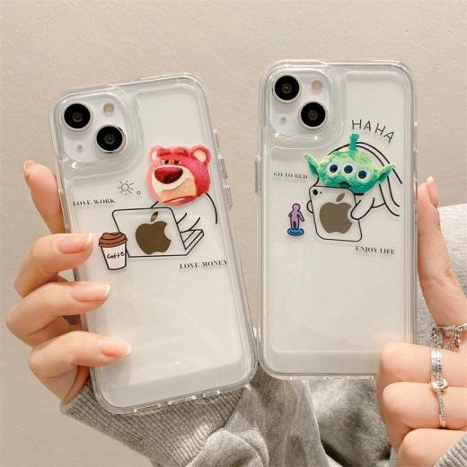 Iphone Cases |   Creative Office Cartoon Bear Iphone Case Accessories Iphone Cases