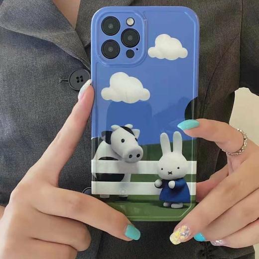 Iphone Cases |   Cute Cow Rabbit Cloud Iphone Case Accessories Iphone Cases