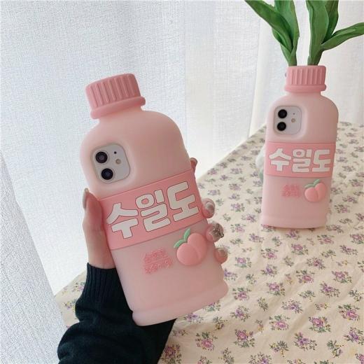 Iphone Cases |   Cute Pink Drink Bottle Iphone Case Accessories Iphone Cases