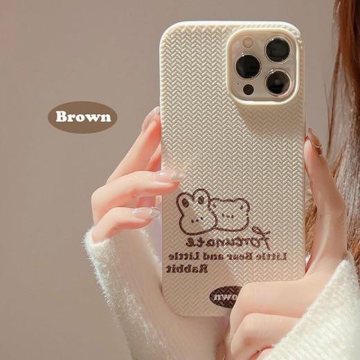 Iphone Cases |   Kawaii Brown Rabbit Bear Iphone Case Accessories Brown