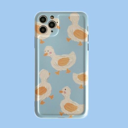 Iphone Cases |   Kawaii Retro Yellow Duck Oil Painting Iphone Case Accessories Iphone Cases