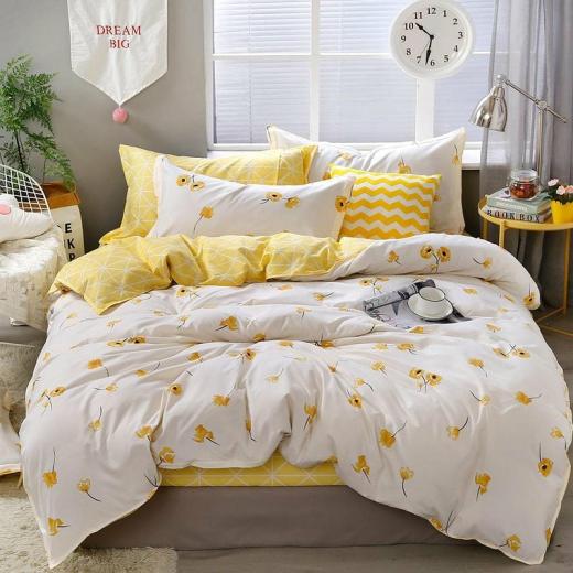 Kawaii Bed Sets |   Lucky Clovers Bed Set Accessories Flat Bed Sheet