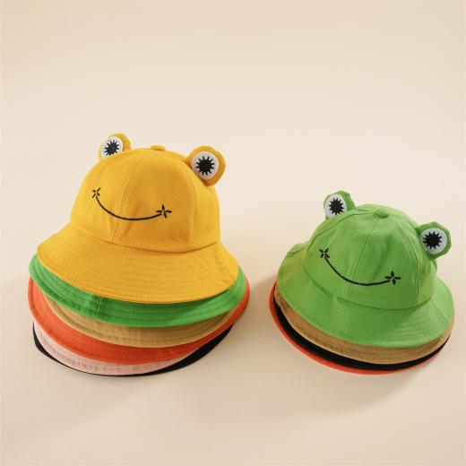 Kawaii Cap |   Kawaii Froggy Bucket Hat Accessories Adult Black