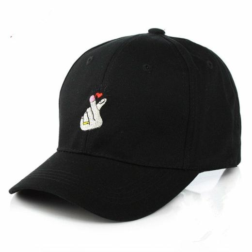 Kawaii Cap |   Korean Heart Cap Accessories black