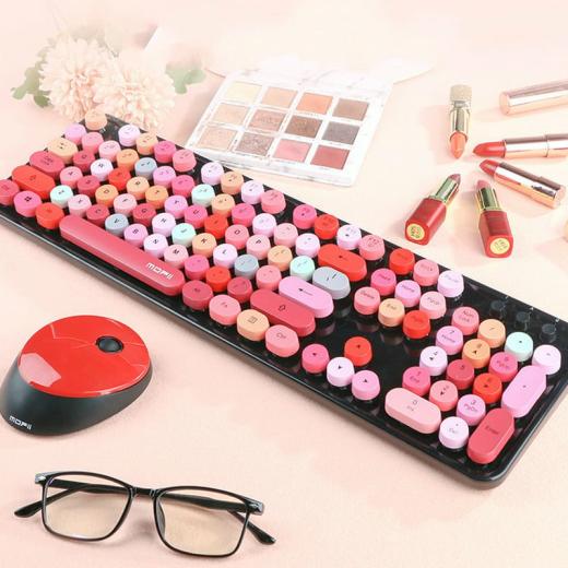 Kawaii Keyboard |   Colorful Wireless Keyboard Accessories Kawaii Keyboard