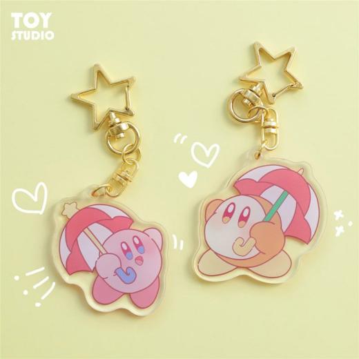 Kawaii Keychains |   Cute Cartoon Star Kirby Keychain Accessories Kawaii Keychains