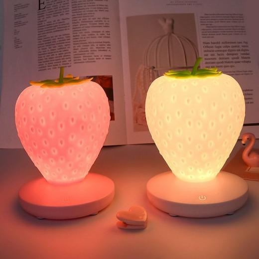 Kawaii Night Light |   Cute Strawberry Lamp Accessories Kawaii Night Light