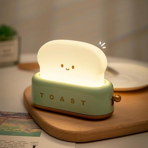 Kawaii Night Light |   Toast Inspired Night Light Accessories green