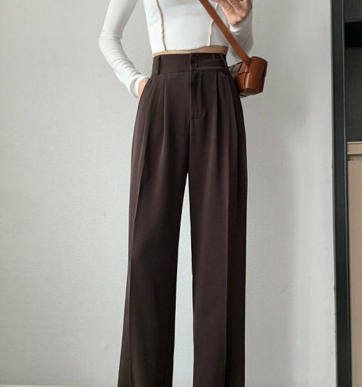 Kawaii Pants | Womens  High-Waist Wide-Leg Pants Kawaii Pants Apricot