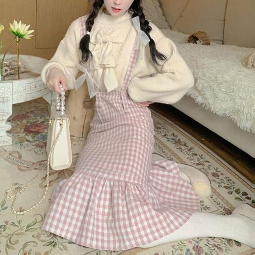 Lolita Dresses | Womens  Japanese Kawaii Plaid Strap Dress Lolita Dresses Lolita Dresses