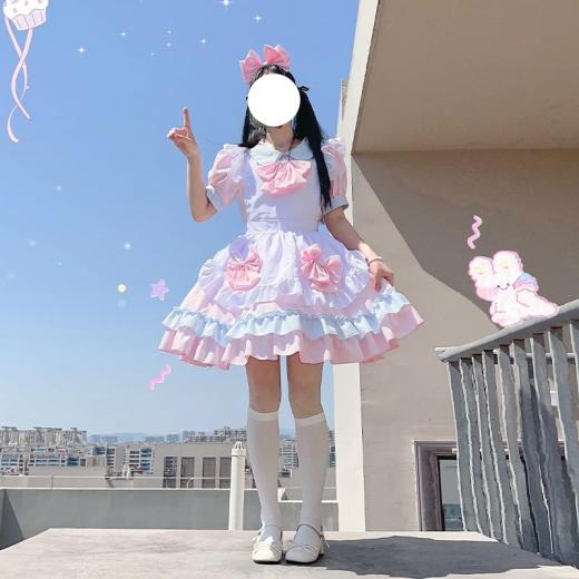 Lolita Dresses | Womens  Kawaii Lolita Girl Soft Maid Dress Lolita Dresses Lolita Dresses