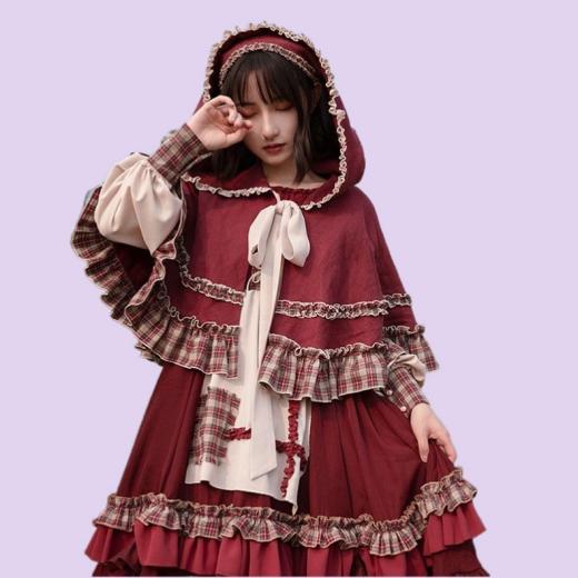 Lolita Dresses | Womens  Pastoral Style Little Red Riding Hood Lolita Dress Suit Lolita Dresses Lolita Dresses