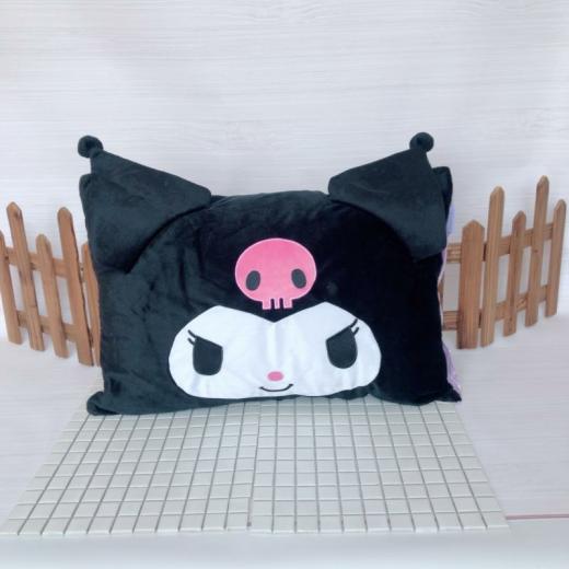 Plush Toys |   Kuromi Pillowcase Pillow Cover Cute Girly Pink Plush Toys black