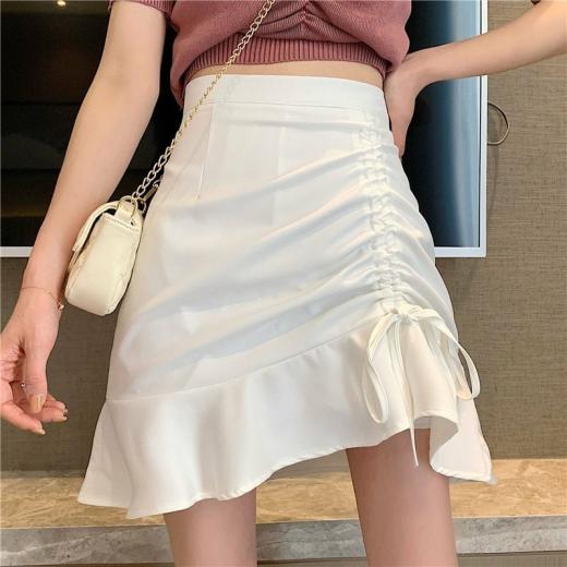 Skirts | Womens  Korean Fashion Ruffled Fishtail Skirt Skirts black