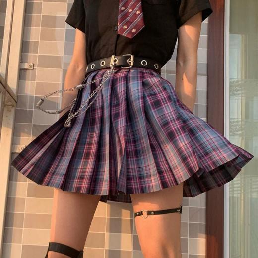 Skirts | Womens  Purple Jk Plaid Mini Skirt Skirts Purple bow