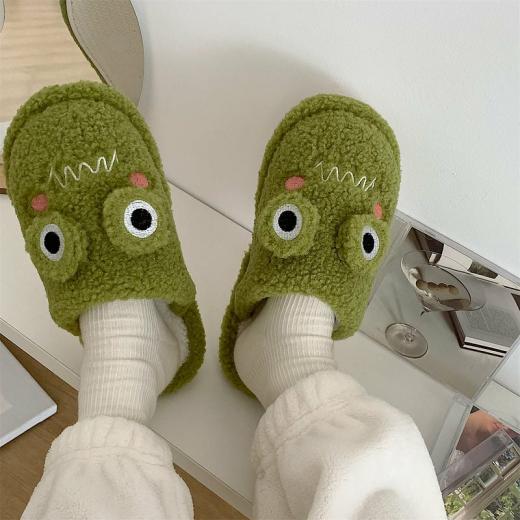 Slippers | Womens  Frog Face Slippers Slippers Beige