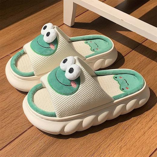 Slippers | Womens  Kawaii Cartoon Frog Casual Slippers Slippers Slippers