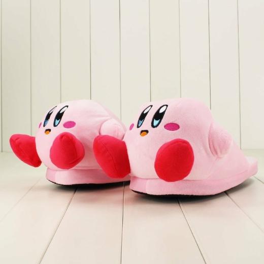 Slippers | Womens  Kawaii Pink Kirby Plush Slippers 32Cm Slippers Slippers