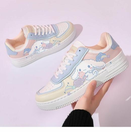 Sneakers | Womens  Kawaii Cute All-Match Cinnamoroll Kuromi Board Shoes Sneakers Ice Powder Cinnamoroll