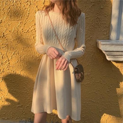 Sweater Dresses | Womens  Elegant Slim Sweater Dresses Sweater Dresses black