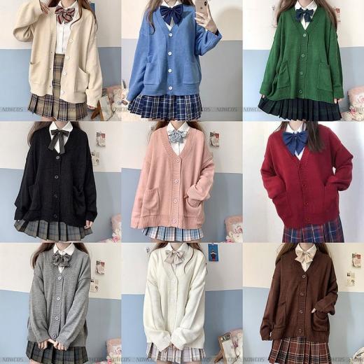 Sweaters | Womens  Japan Jk Uniforms Sweater Sweaters Beige