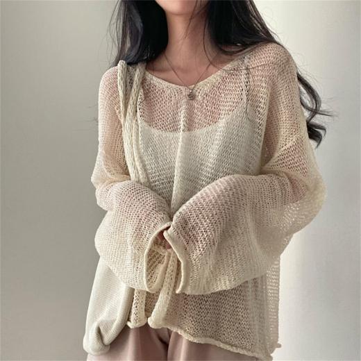 Sweaters | Womens  Lazy Style Full Sleeves Sweaters Sweaters Apricot