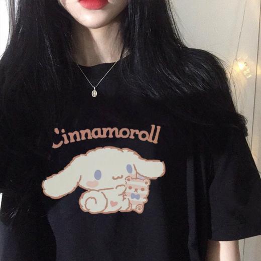 T-Shirts | Womens  Kawaii Cinnamoroll T-Shirt T-Shirts T-Shirts