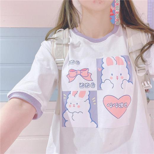 T-Shirts | Womens  Kawaii Japanese Style Cartoon T-Shirts T-Shirts T-Shirts