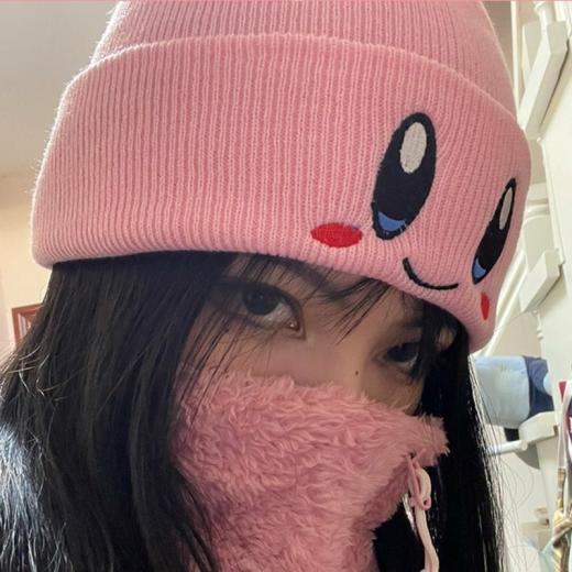 Kawaii Cap |   Kawaii Kirby Knitted Beanie Accessories Kawaii Cap