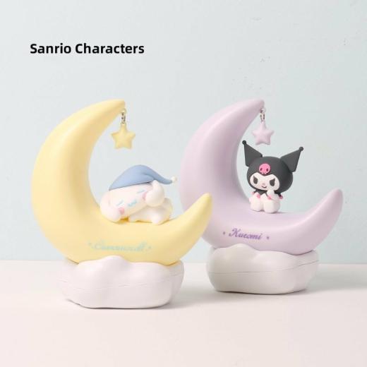 Kawaii Night Light |   Kawaii Sanrio Cinnamoroll Kuromi Moon Night Light Accessories Cinnamoroll