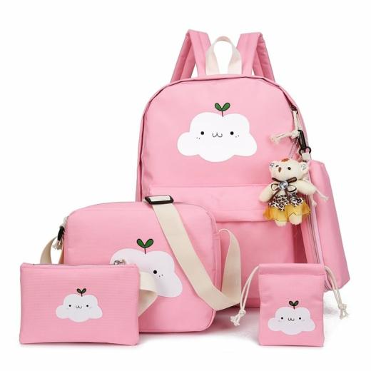 Backpacks |   Kawaii Cloud Backpack Set Backpacks Backpacks