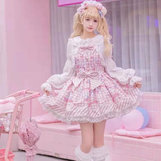 Lolita Dresses | Womens  Kawaii Melody & Cinna Lolita Dress Lolita Dresses Jsk Dress