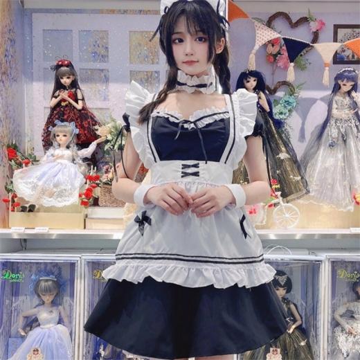 Summer Dresses | Womens  Japanese Cosplay Black Maid Lolita Dress Lolita Dresses Dress-Skirt